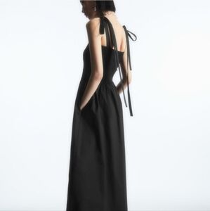 COS Smocked Tie Midi Dress